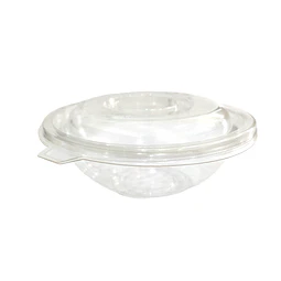 WINTER SALE!! Bowl Transparente Compostable PLA + Tapa Compostable 50 Unidades