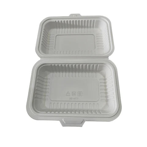 WINTER SALE!! Envase Multiuso Rectangular 900cc  Compostable / Almidón Maíz