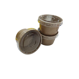 WINTER SALE!! Pocillo Degustación Kraft c/Tapa PET  2Oz   100 Unidades