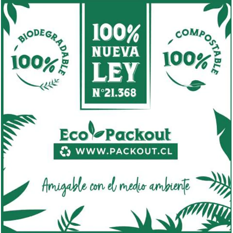 WINTER SALE!! Vaso Blanco Almidón Maiz 100% Compostable 100 unidades