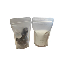 WINTER SALE!!! Bolsa Transparente Mate Doypack Zipper 14x20+4 cms