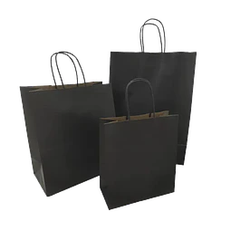 OFERTA CYBER DAY!!! Bolsa Kraft Negra con Manilla 