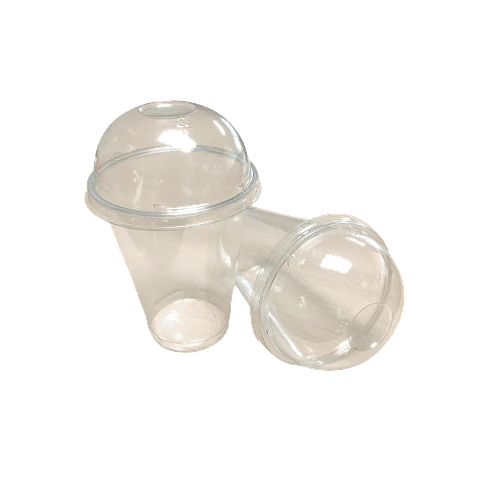 OFERTA CYBER DAY!!! Vaso Transparente PET + Tapa Domo S/Agujero 