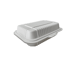 Envase Multiuso Rectangular 900cc  Compostable / Almidón Maíz