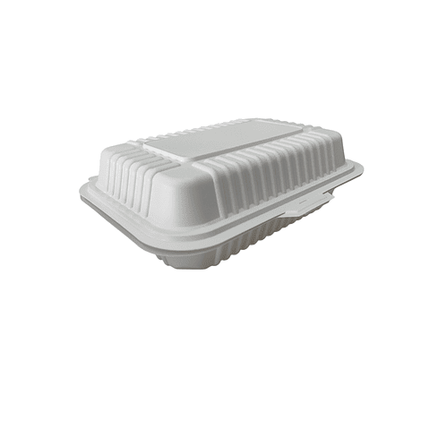 Envase Multiuso Rectangular 900cc  Compostable / Almidón Maíz