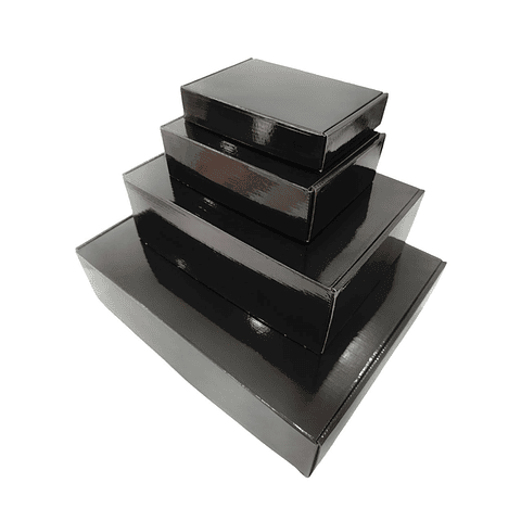 Caja Autoarmable Revestida Brillante GLOSSY 50 Unidades
