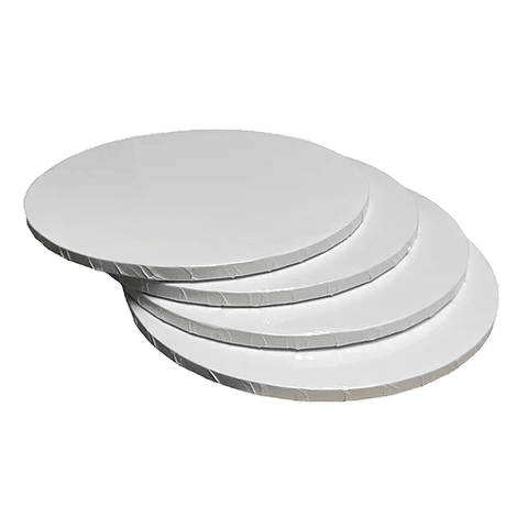 OFERTA MAYORISTA!!! Base Torta Cartón Corrugado 12mm Revestida PET Premium Blanca C/Diseño 200 Unidades