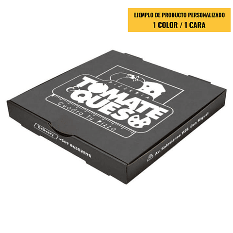 OFERTA MAYORISTA!!! Caja Pizza Revestida GLOSSY Roja 500 Unidades