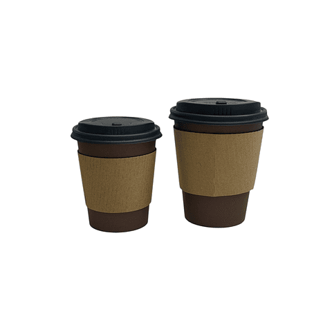 OFERTA MAYORISTA!!! Vaso Café Polipapel Chocolate con Tapa + Manga 1000 Unidades