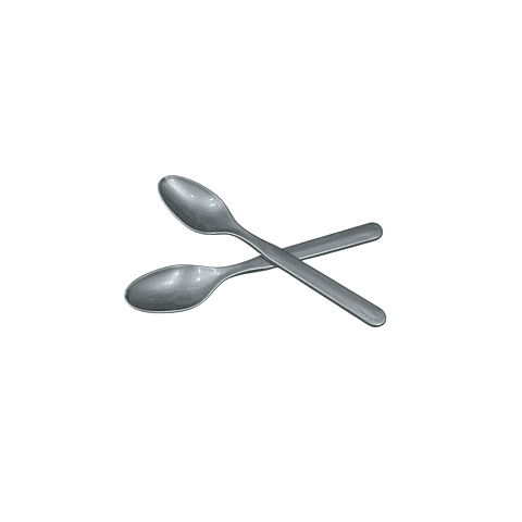 PACK x MAYOR!!! Cucchara de te Reutilizable Gris Acero 1000 Unidades