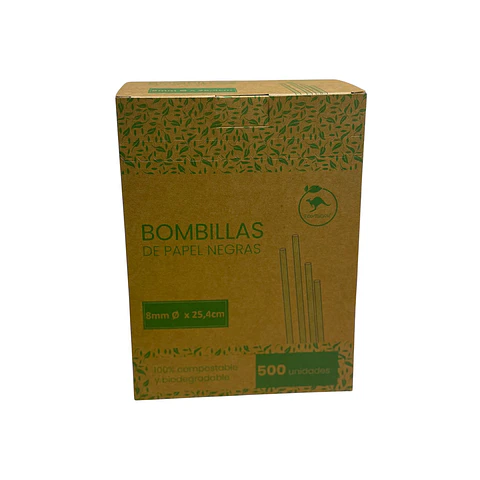 Bombilla ECO Papel 8mm x 196mm 