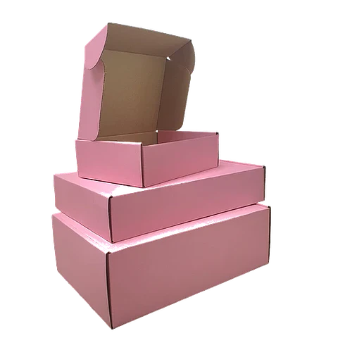 OFERTA CYBER DAY!!! Caja Cartón Multiuso Autoarmable Rosada 