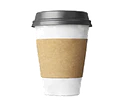 OFERTA CYBER DAY!!! Vaso Café Polipapel Blanco con Tapa + Manga 