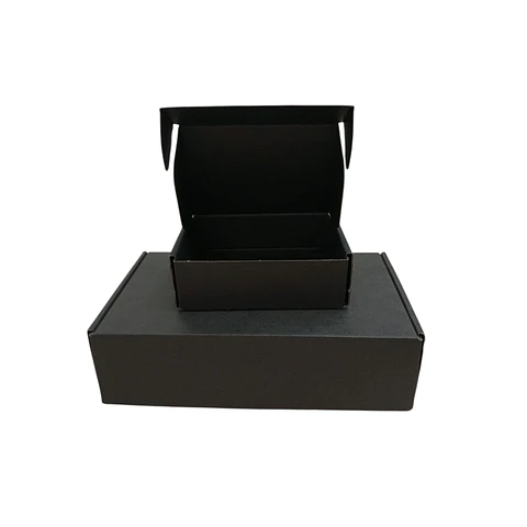 Caja Cartón Multiuso Autoarmable Negra