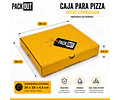 Caja Pizza Amarilla Lisa