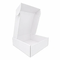 Caja Cartón Multiuso Autoarmable Cuadrada Blanca