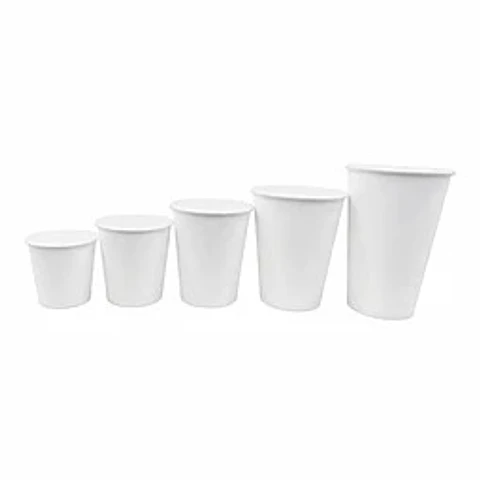 Vaso Café Polipapel Blanco 100 Unidades