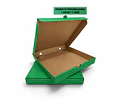 Caja Pizza Verde Lisa - Personalizable
