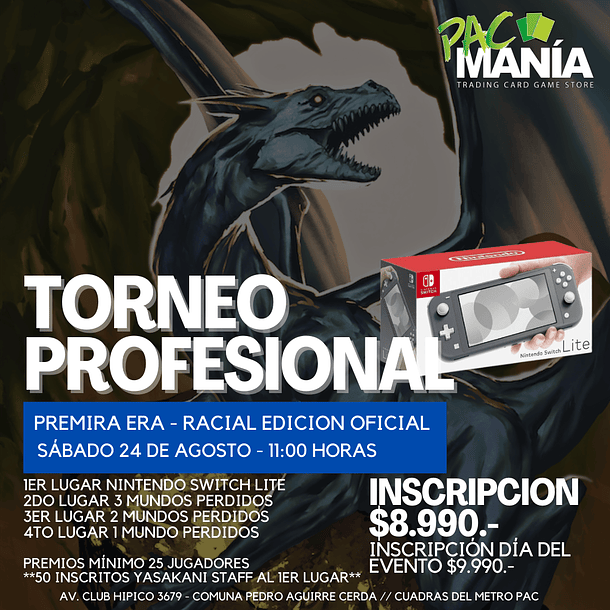 Torneo Profesional Primera Era - PACmania