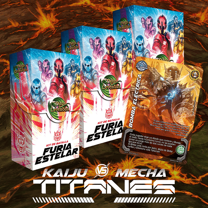 PREVENTA 3 Kit Batalla Kaiju vs Mecha: Titanes - Furia Estelar + Bomba eléctrica 1