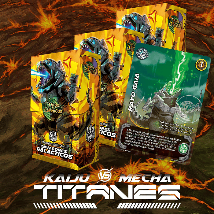 PREVENTA 3 Mystery Box Kaiju vs Mecha: Titanes - Invasores Galácticos + Rayo Gaia 1