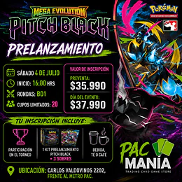 Pre Lanzamiento Pitch Black