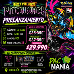 Pre Lanzamiento Pitch Black