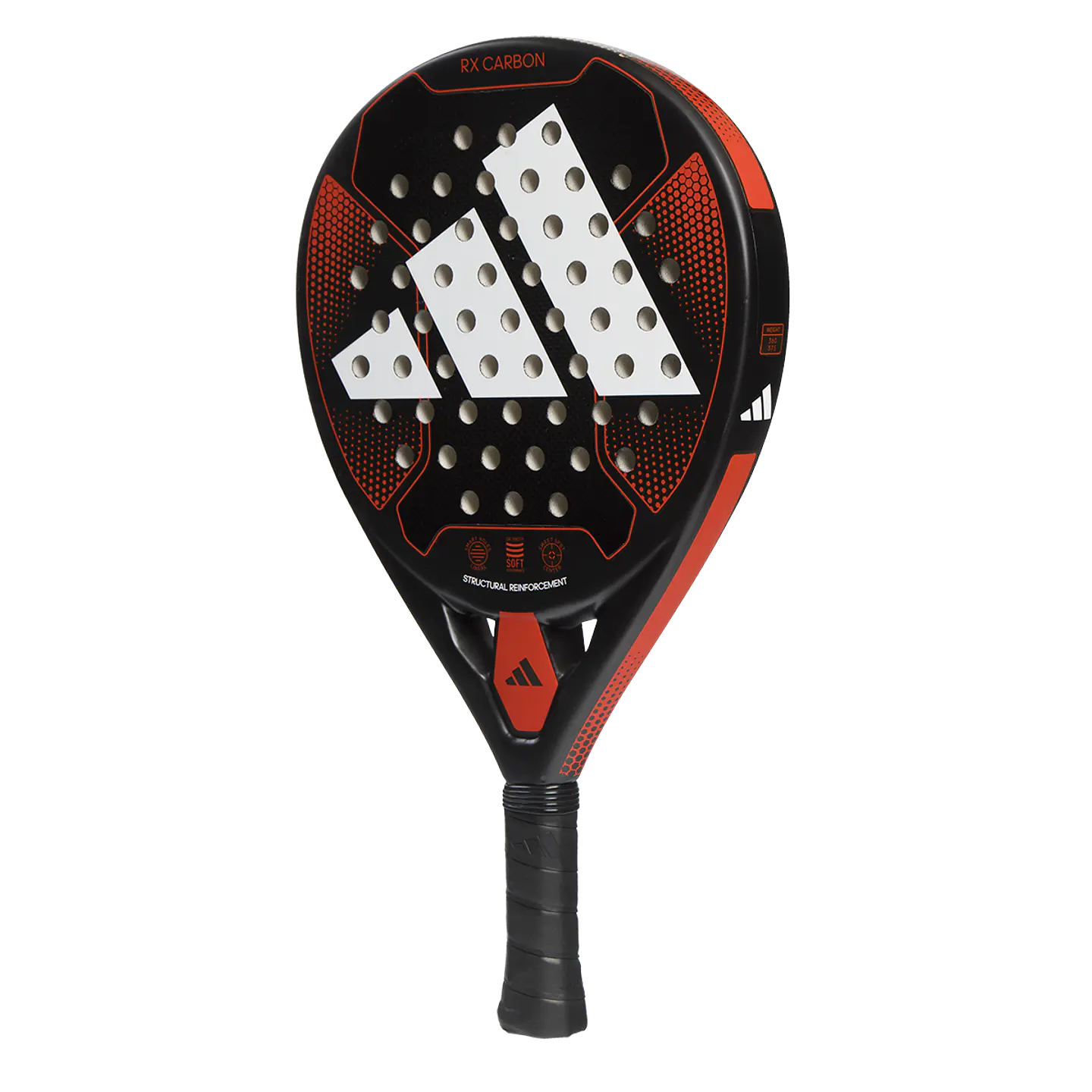 Pala de pádel Adidas Rx Carbon Black/Red 2023 3