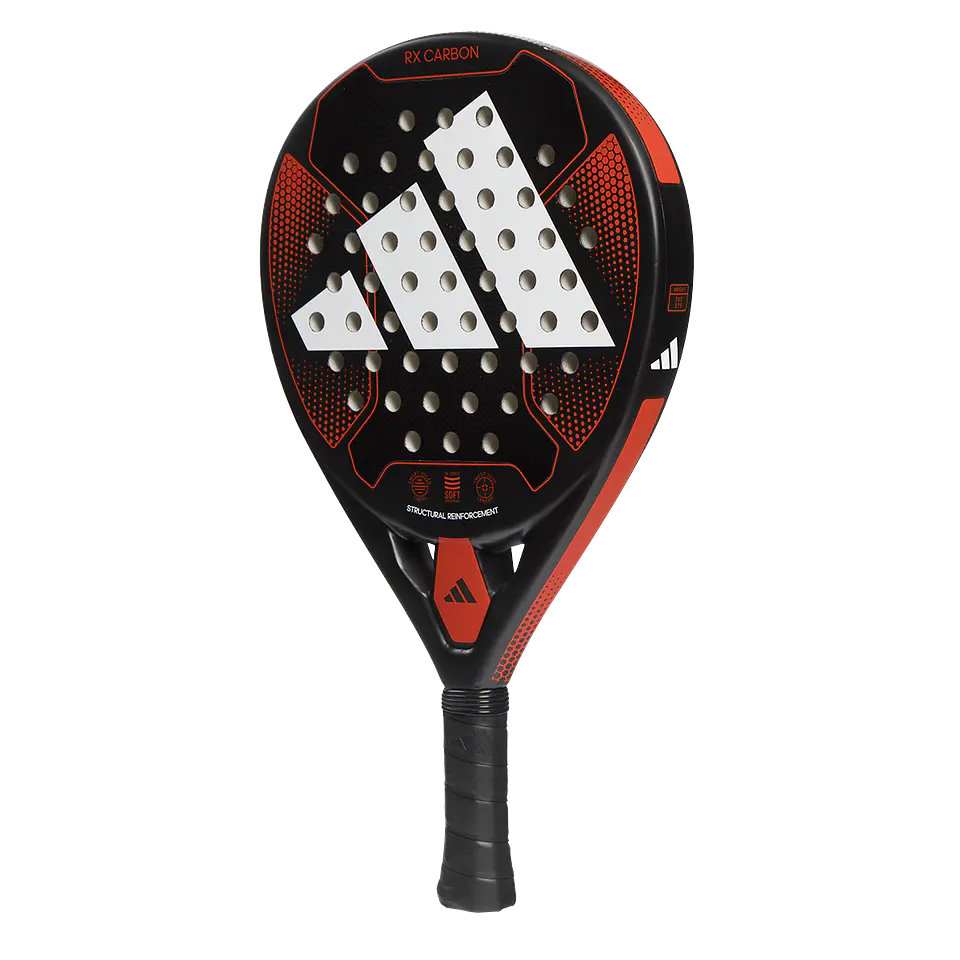 Pala de pádel Adidas Rx Carbon Black/Red 2023 3