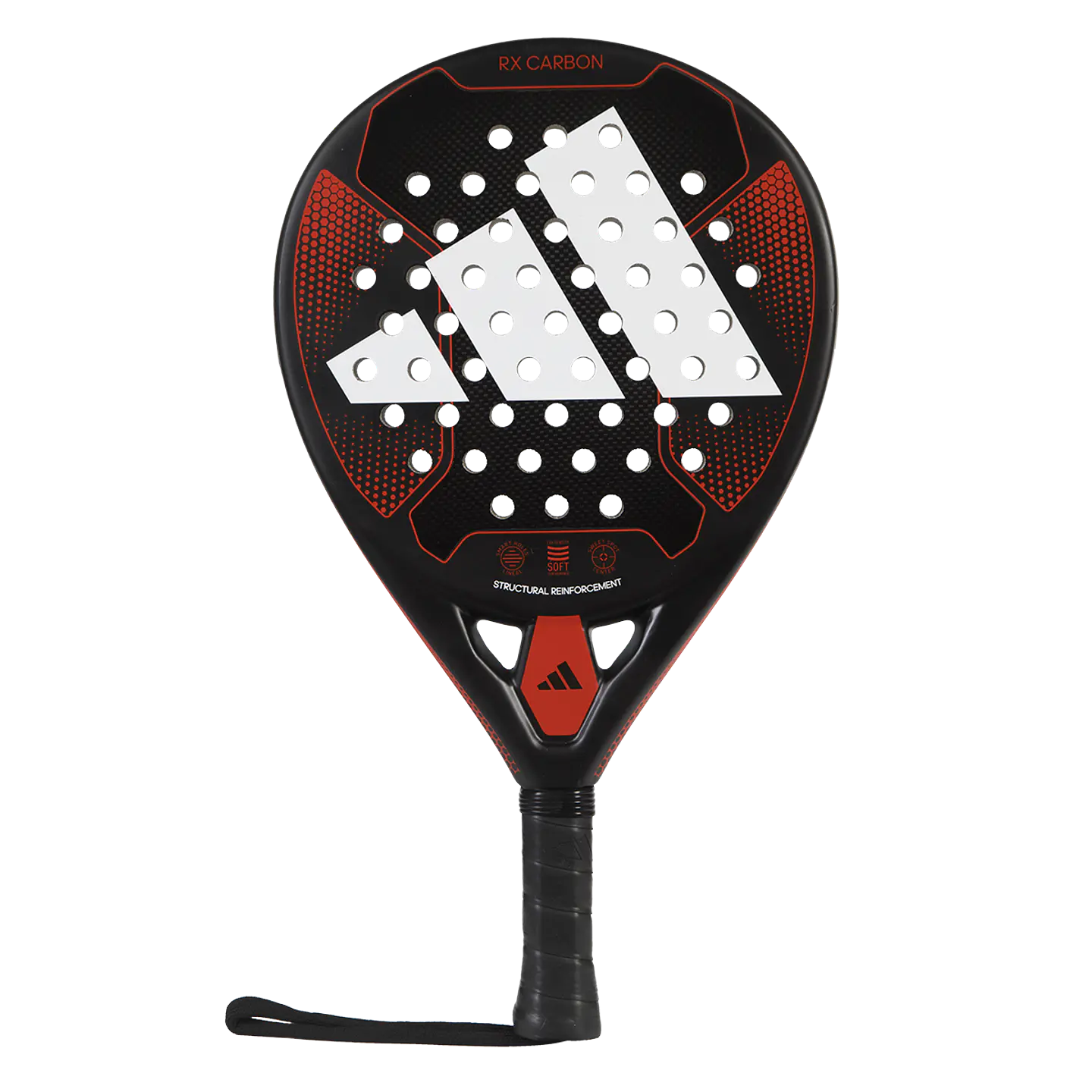Pala de pádel Adidas Rx Carbon Black/Red 2023 1