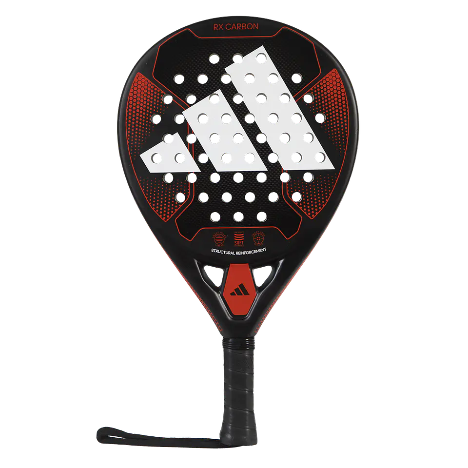 Pala de pádel Adidas Rx Carbon Black/Red 2023 1