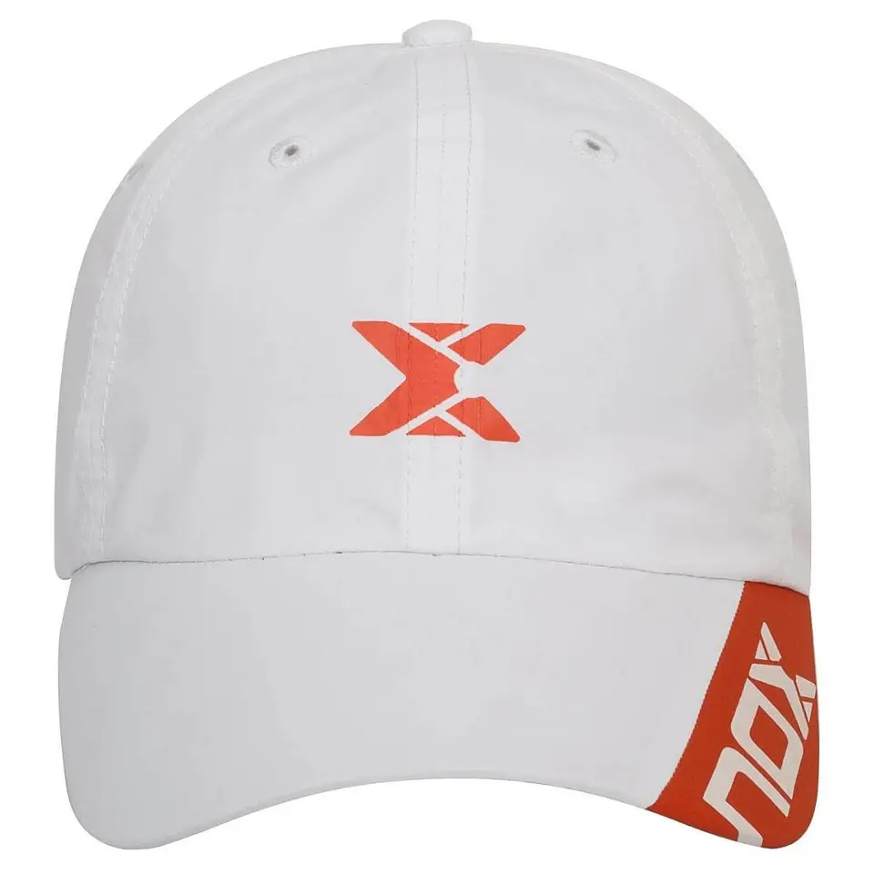 Gorro Nox Blanco Logo Rojo 3