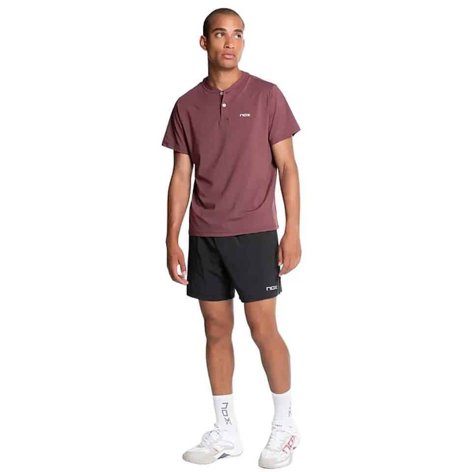 Polera Nox Pro Regular Rojo Café 5