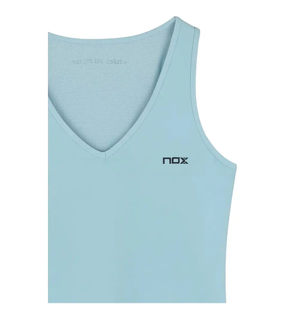 Polera Nox Mujer Tirantes Pro Fit Azul Cielo 6