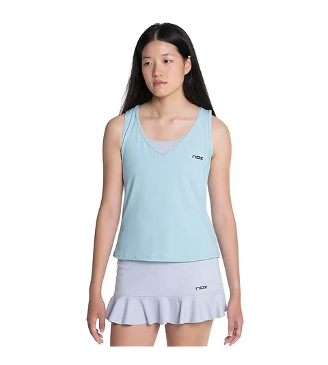 Polera Nox Mujer Tirantes Pro Fit Azul Cielo