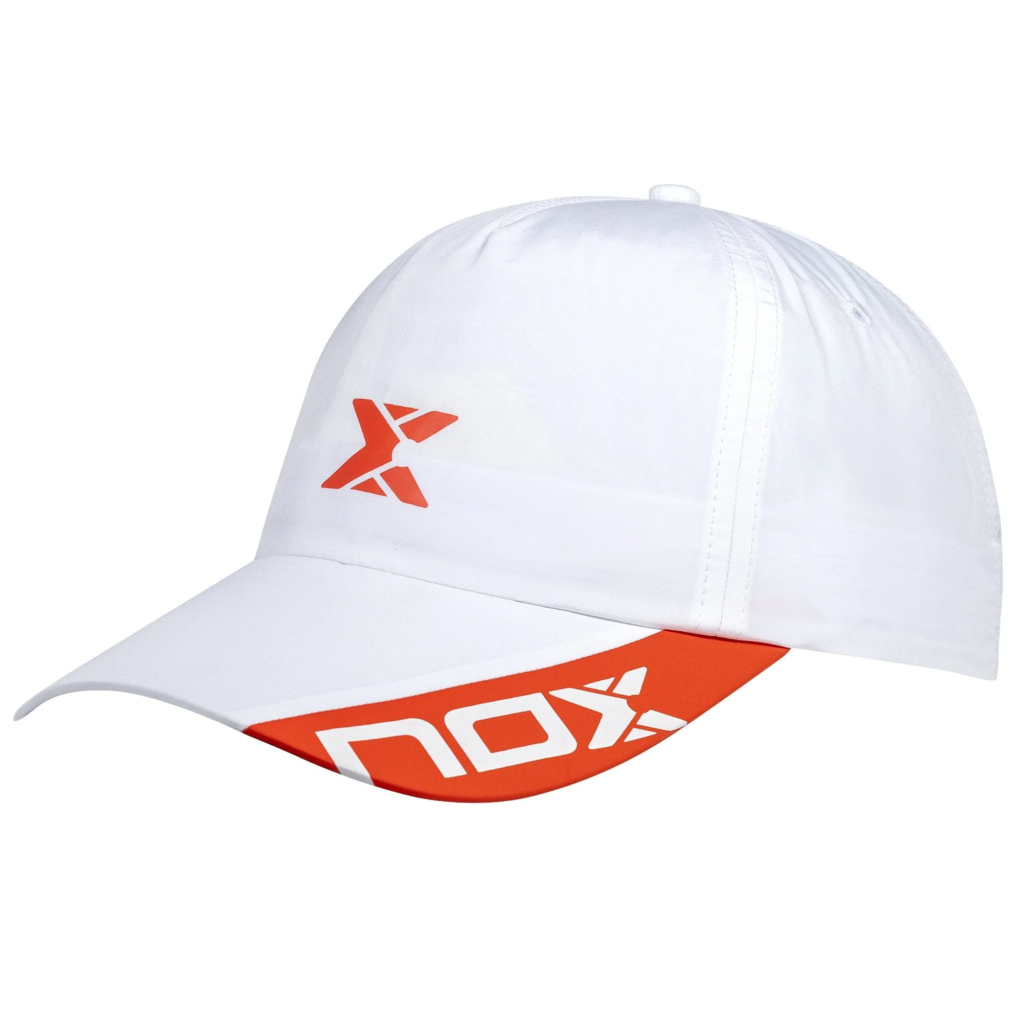 Gorro Nox Blanco Logo Rojo
