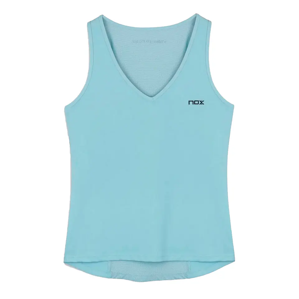 Polera Nox Mujer Tirantes Pro Fit Azul Cielo 4