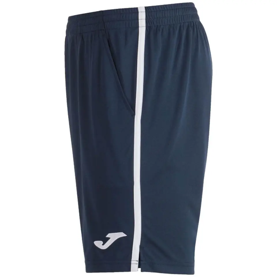 Short Joma Open III Azul Marino Franjas Blancas   2