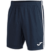 Short Joma Open III Azul Marino Franjas Blancas  