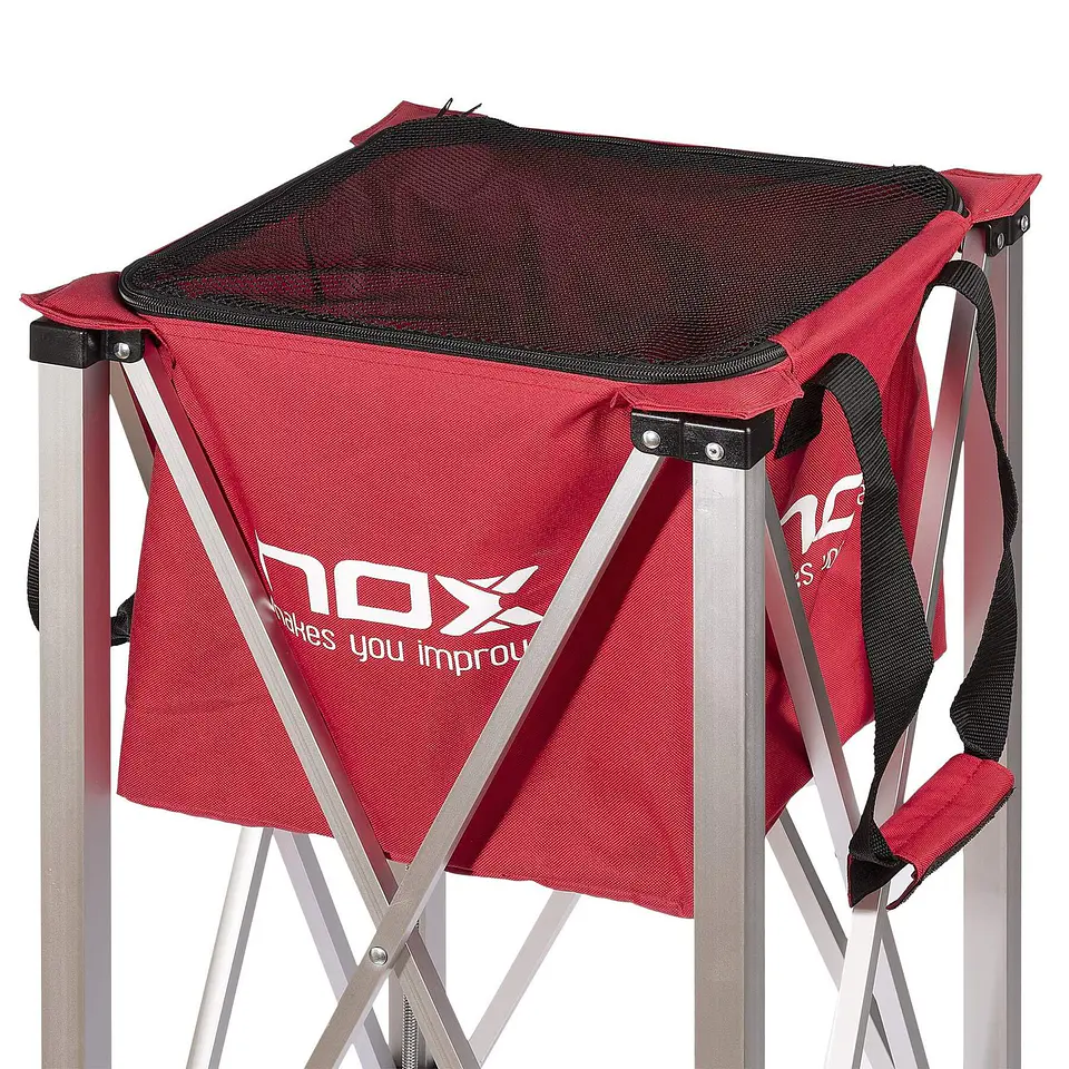 Canasto Nox Pleglable con Ruedas rojo 3