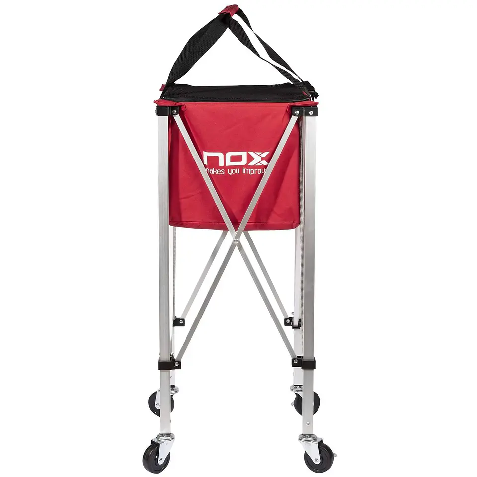 Canasto Nox Pleglable con Ruedas rojo 2