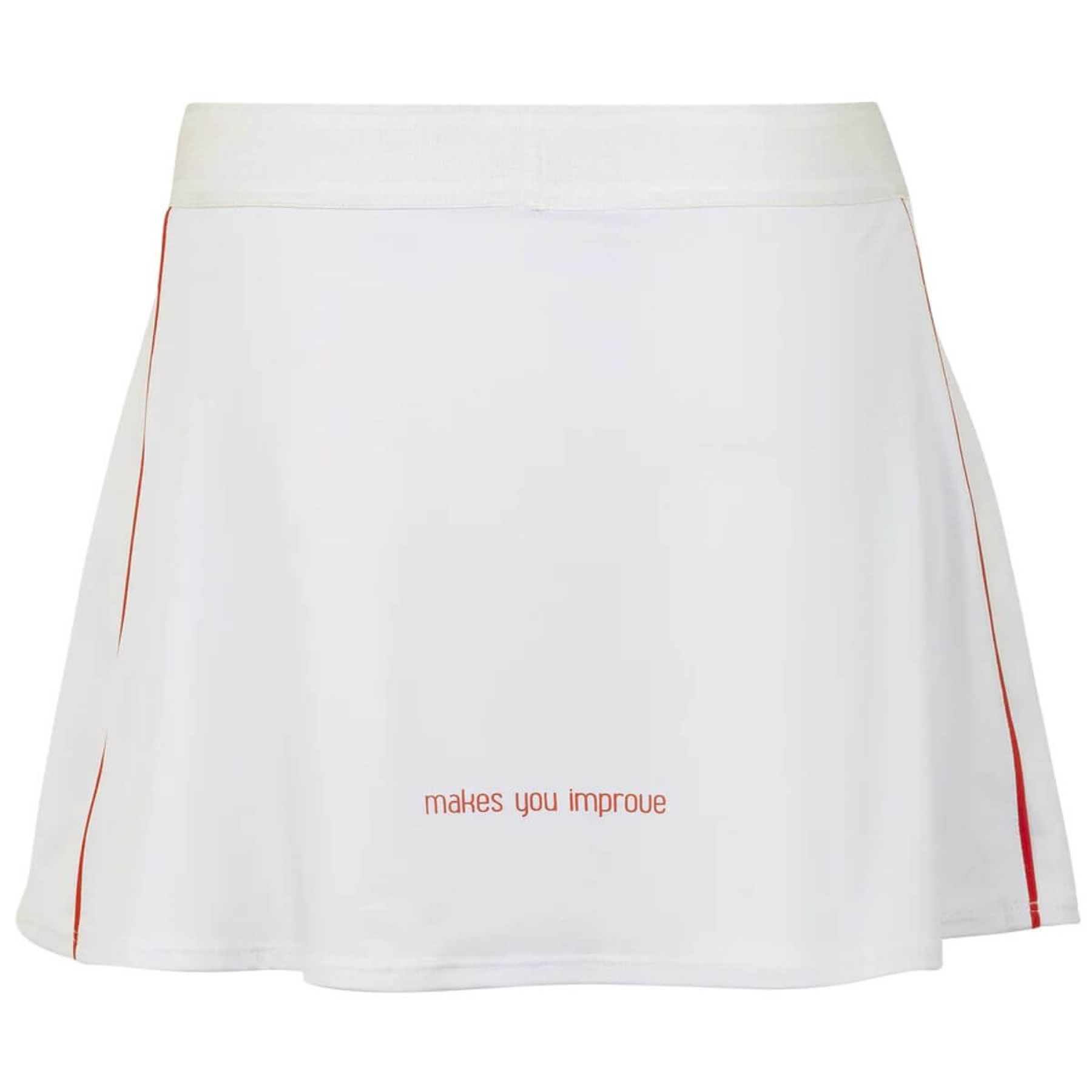 Falda Team Blanca Logo Rojo