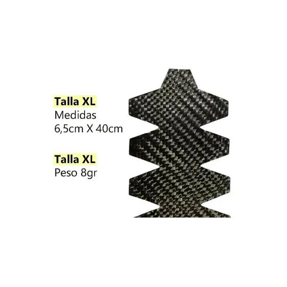 Protector pala de pádel No+Crush Fibra Carbono Negro Talla XL 3
