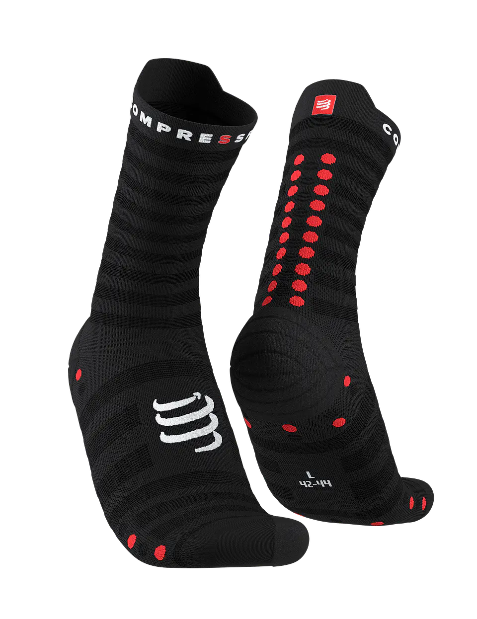 Pro Racing Socks v4.0 Ultralight Run High Black/Red 4