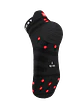 Pro Racing Socks v4.0 Ultralight Run Low - Black/Red - Miniatura 2