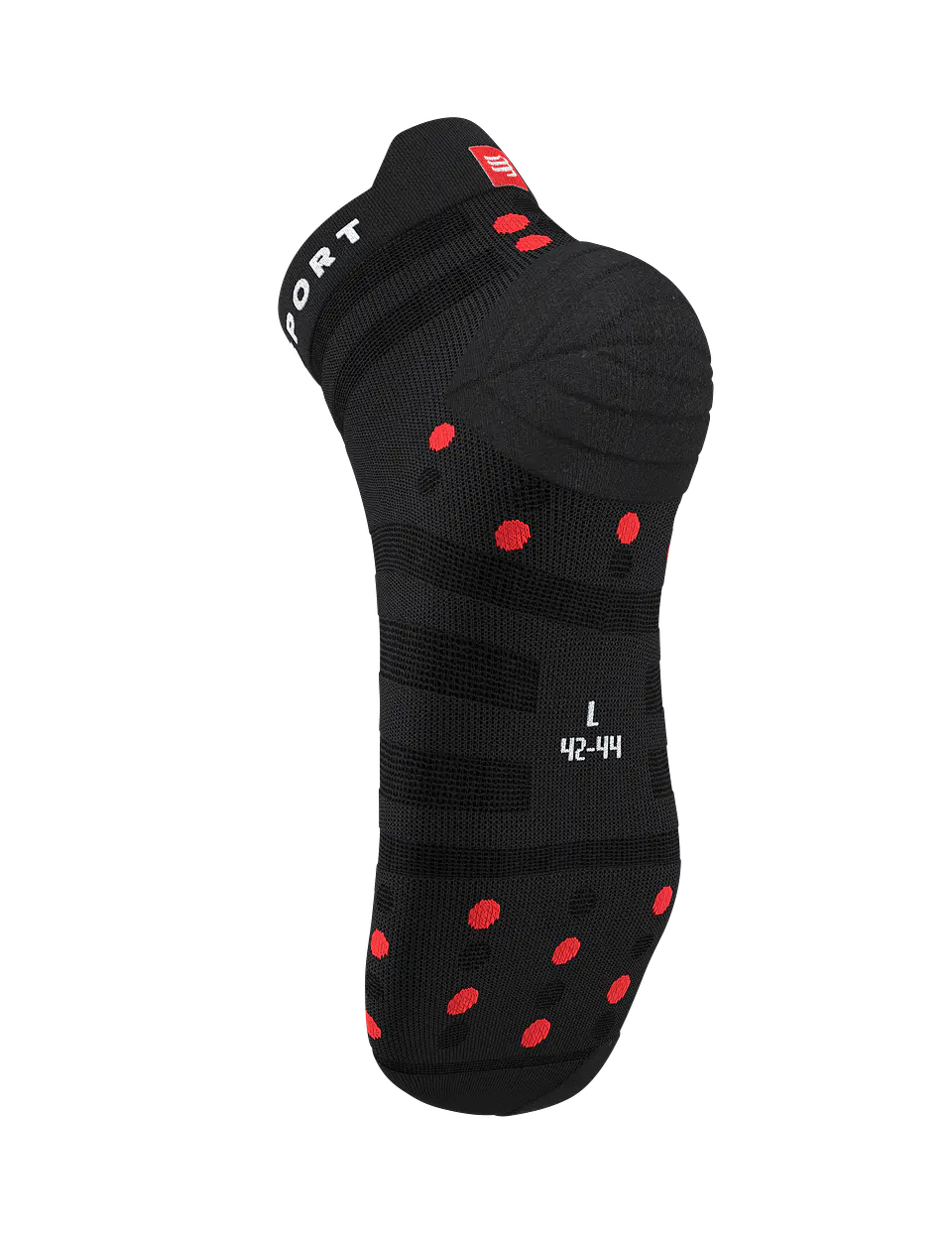 Pro Racing Socks v4.0 Ultralight Run Low - Black/Red 2
