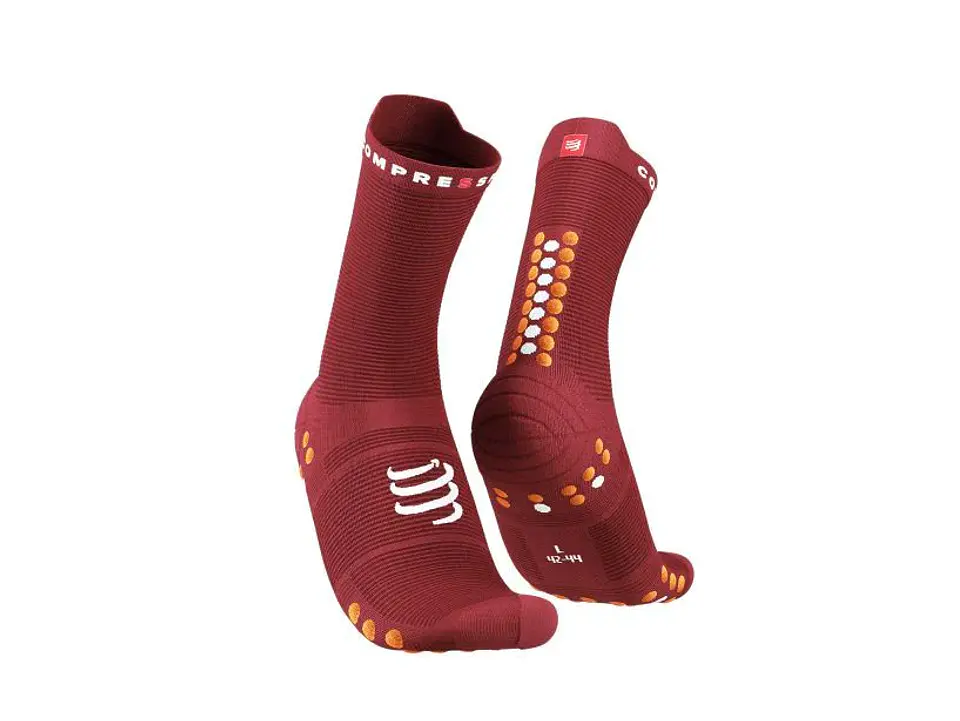 Pro Racing Socks v4.0 Ultralight Run High SPD Apple/DK Cheddar 1