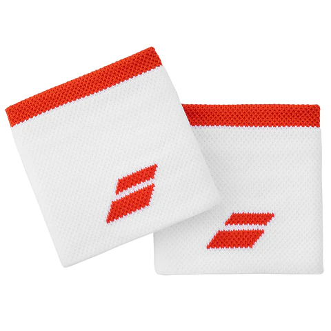 Babolat Muñequera Logo Jumbo Fiesta Blanco/Rojo