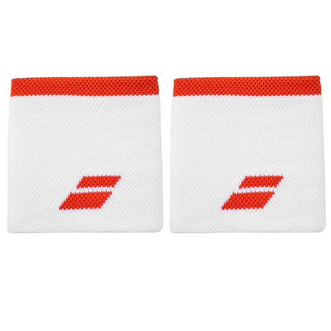 Babolat Muñequera Logo Jumbo Fiesta Blanco/Rojo
