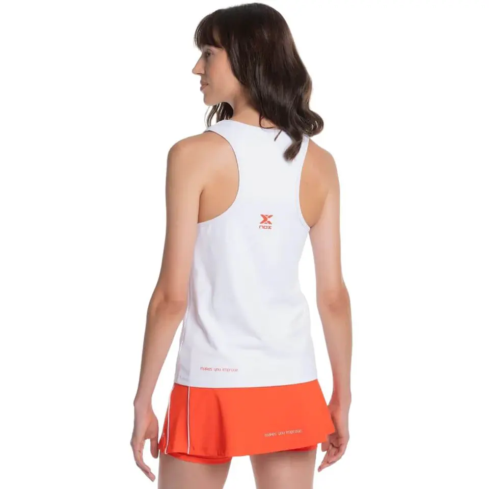 Polera Nox Mujer Tirantes Team Fit Blanca 2